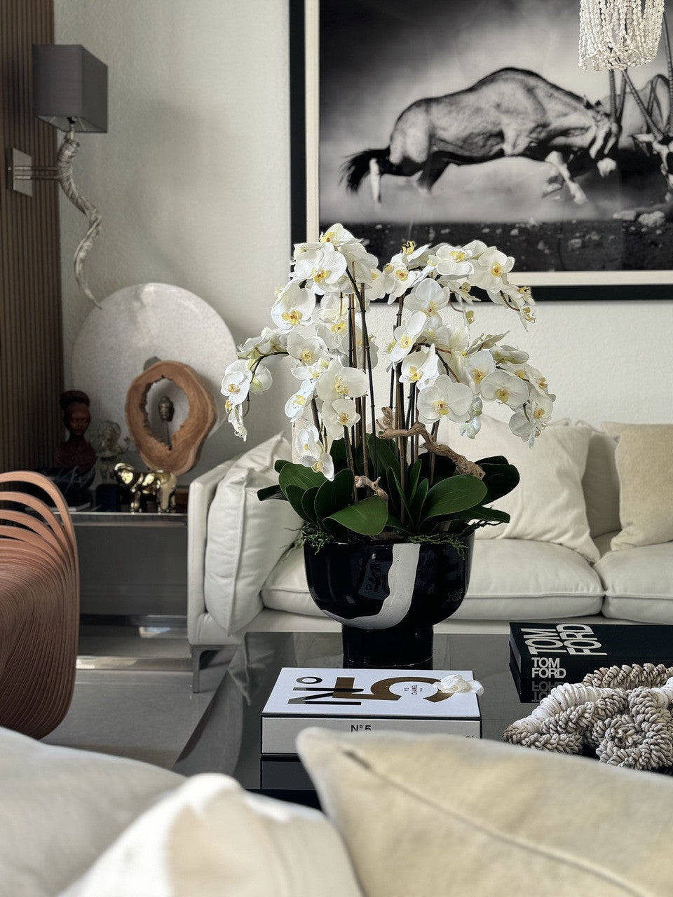 White Orchids in Kempff Bowl