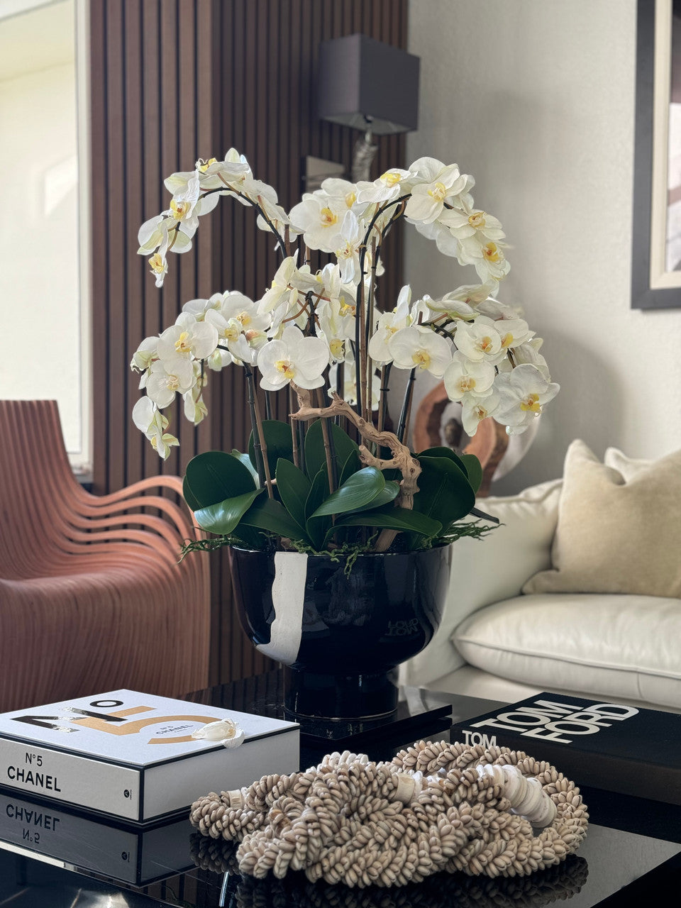 White Orchids in Kempff Bowl