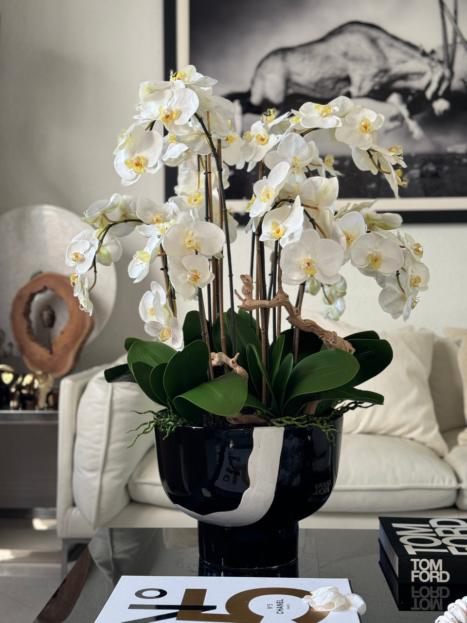 White Orchids in Kempff Bowl